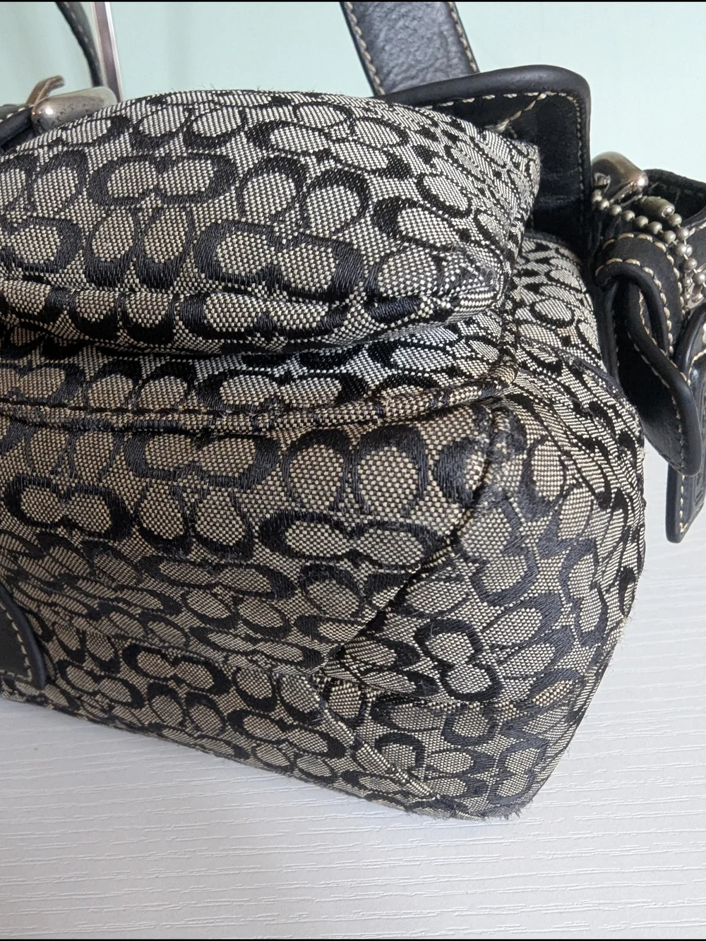 Vintage Coach Soho Signature Buckle Flap Shoulder Bag